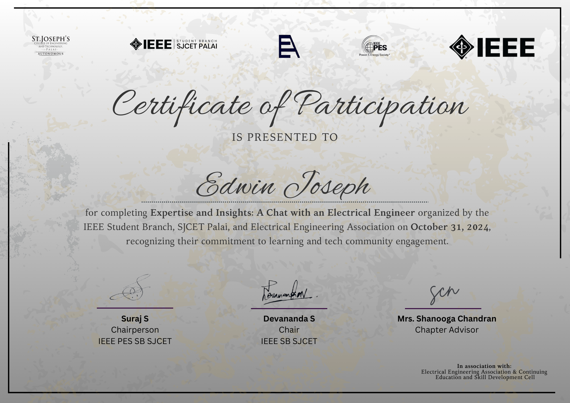 Recognition Award